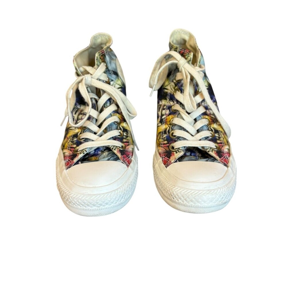 Converse Chuck Taylor All Star Lux Hi Floral Hidden Heel Wedge Womens Size 7 - Picture 2 of 10